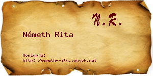 Németh Rita névjegykártya
